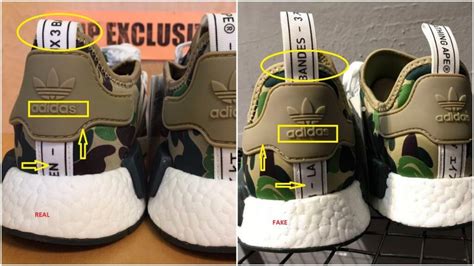 adidas bape fake vs real|real and fake bape shoes.